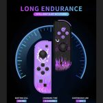 Replacement L+R Joycon Controllers for Nintendo Switch – Wireless with Turbo Wake Up Function – Red Blue