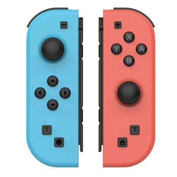 Replacement L+R Joycon Controllers for Nintendo Switch - Wireless with Turbo Wake Up Function - Red Blue