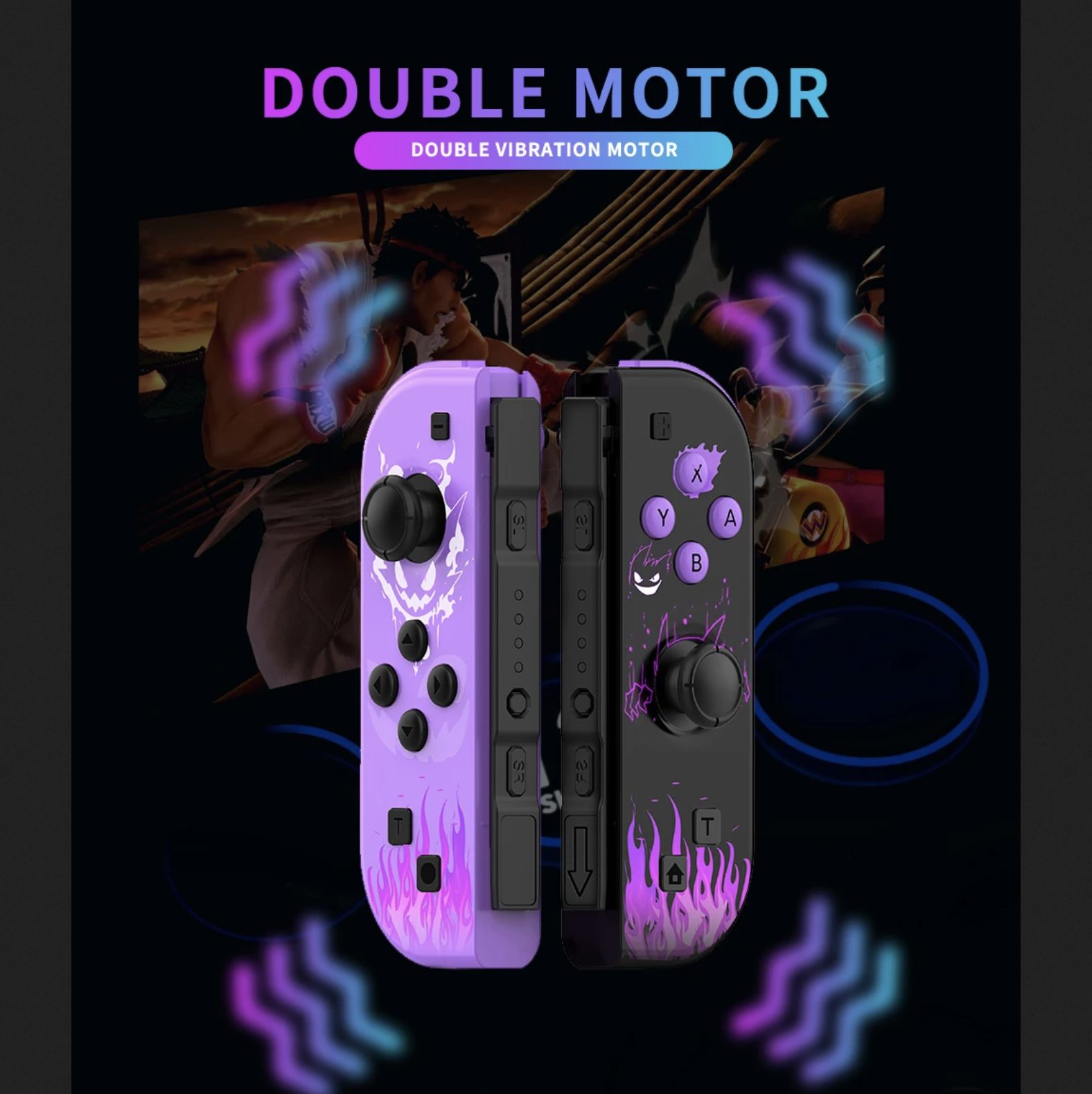 Replacement L+R Joycon Controllers for Nintendo Switch - Wireless with Turbo Wake Up Function Replacement L+R Joycon Controllers for Nintendo Switch - Wireless with Turbo Wake Up Function