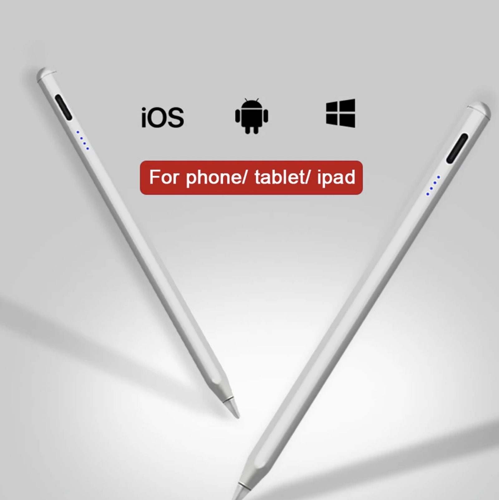 Universal Replacement Apple Pen with Palm Rejection - White - 2 NIbs -4 Universal Replacement Apple Pen with Palm Rejection - White - 2 NIbs -4