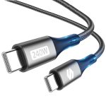240W:100W USB C to USB C Fast Charging – PD 3.1 – 6.6FT