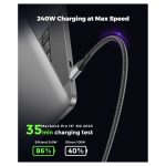 240W:100W USB C to USB C Fast Charging – PD 3.1 – 6.6FT