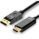 Display port to HDMI Cable – 6ft – 4K 60Hz – Black