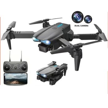 E99 Pro Quadcopter Aerial Drone with Dual HD Cameras - Black