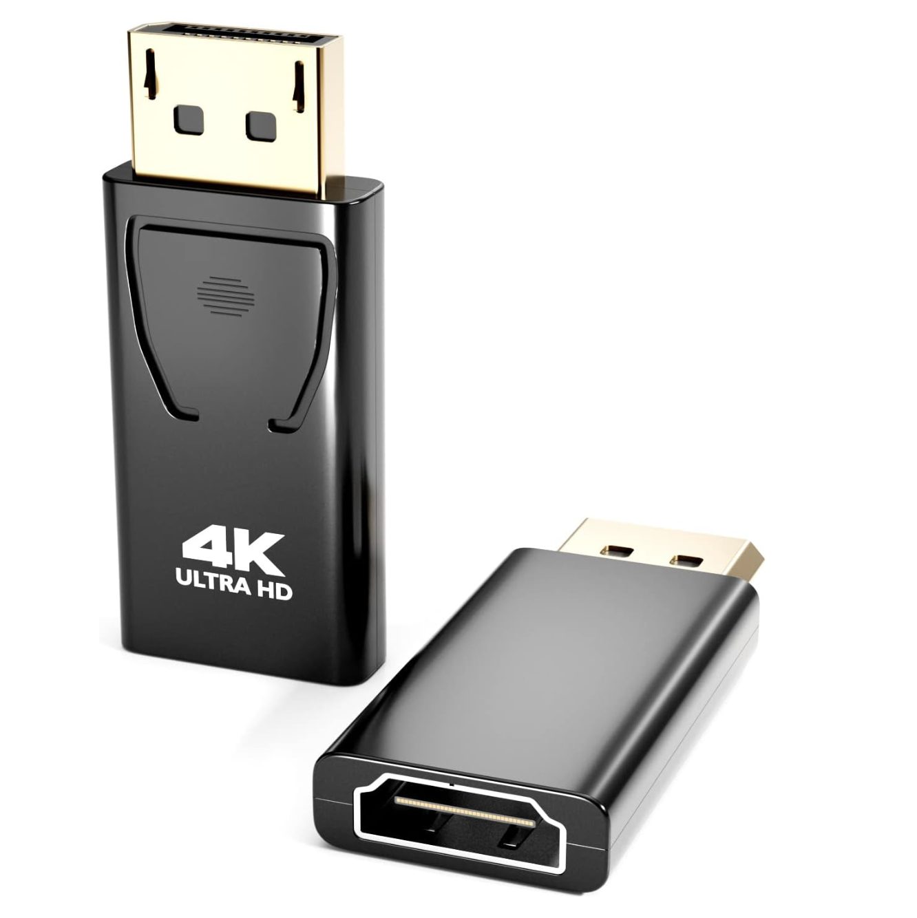 Uni-Directional Male Display Port DP to Female HDMI Adapter - 24k Gold Plated 4K Uni-Directional Male Display Port DP to Female HDMI Adapter - 24k Gold Plated 4K