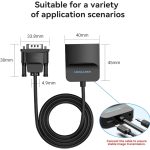 VENTION VGA to HDMI Adapter – Gold-Plated Male to Female with 0.5FT Audio Cable