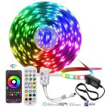 25ft – Smart Led Light Strip with App and Remote Control Music Sync Color Changing