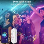25ft – Smart Led Light Strip with App and Remote Control Music Sync Color Changing