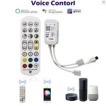 25ft - Smart Led Light Strip with App and Remote Control Music Sync Color Changing 5