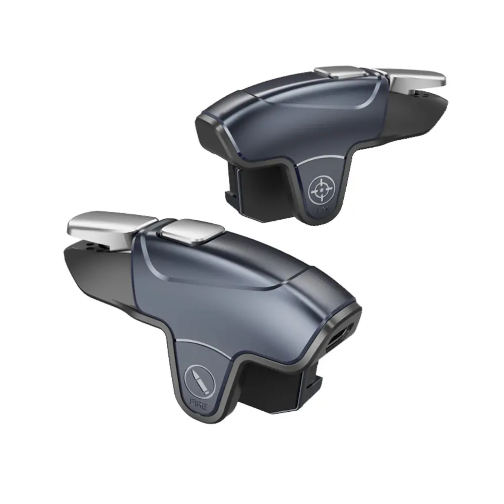 ABS Black Shark Mobile Phone Game Trigger for Aimed Shooting L1R1 Key Button - Black