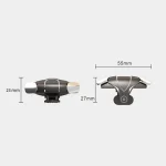 High Sensitivity F1 Metal Trigger Buttons for FPS Games – Black