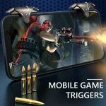 High Sensitivity F1 Metal Trigger Buttons for FPS Games – Black