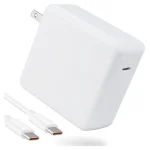 118:96W – Replacement USB C Type-C AC Charger – Macbook 12-16 Inch Compatible – White