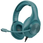 Phoinkas H-7 Wired Over Ear Gaming Headset with 7.1 Surround Sound – Noise Cancelling Flexible Mic – Green