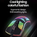USB Wired RGB Luminous Gaming Mouse – 1600DPI – Blue