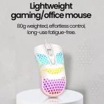 USB Wired RGB Luminous Gaming Mouse – 1600DPI – Blue
