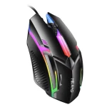 M3 Wired USB Gaming Mouse – Colorful Glowing RGB Backlighting – Black
