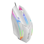 M3 Wired USB Gaming Mouse – Colorful Glowing RGB Backlighting – White