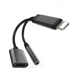 Powered Lightning to 3.5mm AUX Headphone Adapter – Black