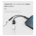 Powered Lightning to 3.5mm AUX Headphone Adapter – Black