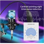 H500+BM800 Podcast Equipment Bundle – includes All-in-one Audio Interface with Premium Mic Preamp, XLR Condenser Microphone and 3.5MM Mic