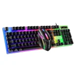 Luminous USB Wired Keyboard And Mouse Set – Mechanical Keyboard – Black Edge