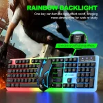 Luminous USB Wired Keyboard And Mouse Set – Mechanical Keyboard – Black Edge