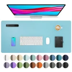 Non-Slip Waterproof PU Leather Mouse Pad – Blue Topaz