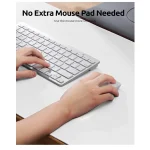 Non-Slip Waterproof PU Leather Mouse Pad – White