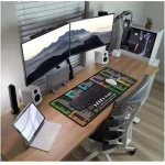 XL Large Mouse Pad with Excel Cheat Sheet – 31.5 x 11.8in – Black
