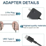45:65W – Replacement Type C Lenovo:Asus Laptop Charger – 20V 2.25:3.25A