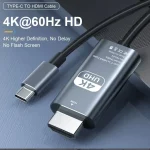 4K USB Type C to HDMI Conversion Cable – Thunderbolt 3 – 1.8M:6FT