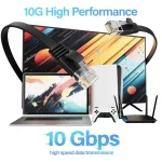 Flat UTP 10Gbps High-Speed Cat6 Ethernet Cable – Black