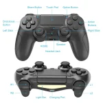Generic Wireless Dual Vibration Controller for PS4:PC – Blue