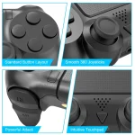 Generic Wireless Dual Vibration Controller for PS4:PC – Blue