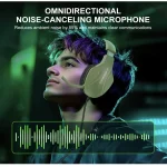 Phoinkas H-7 Wired Over Ear Gaming Headset with 7.1 Surround Sound – Noise Cancelling Flexible Mic – Dark Green Sage
