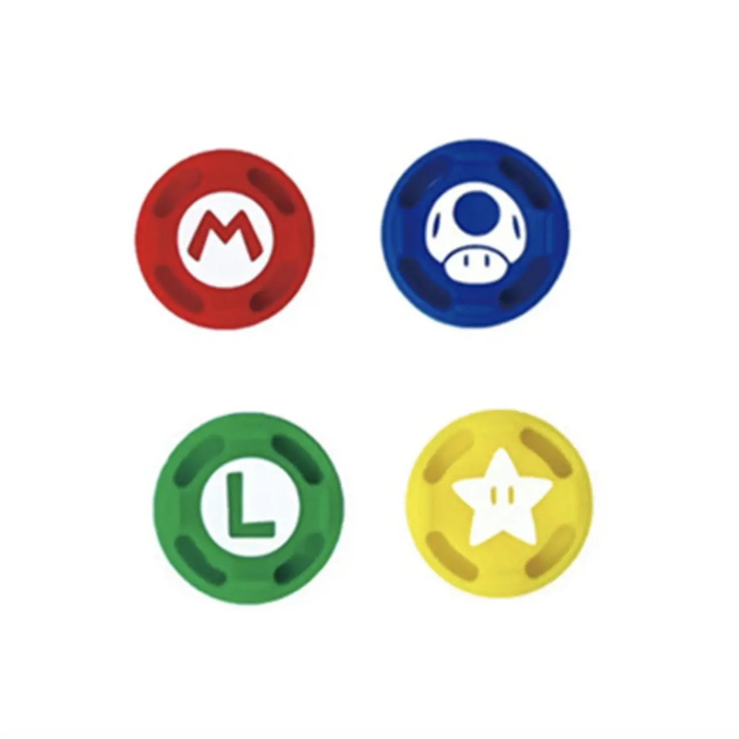 Silicone Analog Joystick Grips for Switch JoyCon MARIO