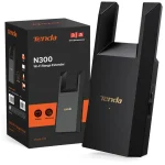 Tenda N300 WiFi Extender with Ethernet Port – Single Band 2.4GHz only – R10-BK