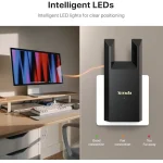 Tenda N300 WiFi Extender with Ethernet Port – Single Band 2.4GHz only – R10-BK