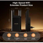 Tenda N300 WiFi Extender with Ethernet Port – Single Band 2.4GHz only – R10-BK