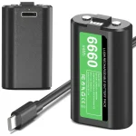 Type-C Rechargeable Battery Pack for Xbox One:Xbox Series X|S – 2x6660mWh Battery Packs