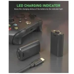 Type-C Rechargeable Battery Pack for Xbox One:Xbox Series X|S – 2x6660mWh Battery Packs