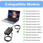 65W – Microsoft Surface Power Supply Charger