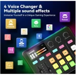 G1+BM800 Podcast Equipment Bundle – XLR Condenser Mic Scissor Kit and Audio Interface – Live Sound Card