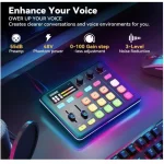 G1+BM800 Podcast Equipment Bundle – XLR Condenser Mic Scissor Kit and Audio Interface – Live Sound Card