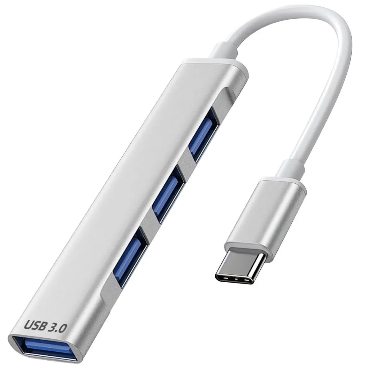 4 Ports Type C to Multiple USB Hub - USB 3.0:3.1 - Thunderbolt 3:4 - White