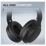 Avantalk Aria Line M – Wired Over-Ear Headphones with in-Line Boom Mic – Built-in Mute Switch – Volume Control – 3.5mm AUX – Black
