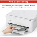 Canon PIXMA TS4320 Wireless Color Inkjet Printer for Duplex Printing – White
