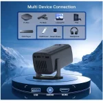 Full HD 1080P Mini Projector – Black