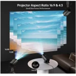 Full HD 1080P Mini Projector – Black